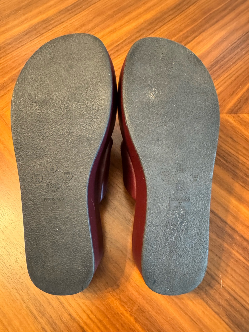 Constance Burgundy Padded Platform Slide Sandals Women’s US 9 - Picture 7 of 10